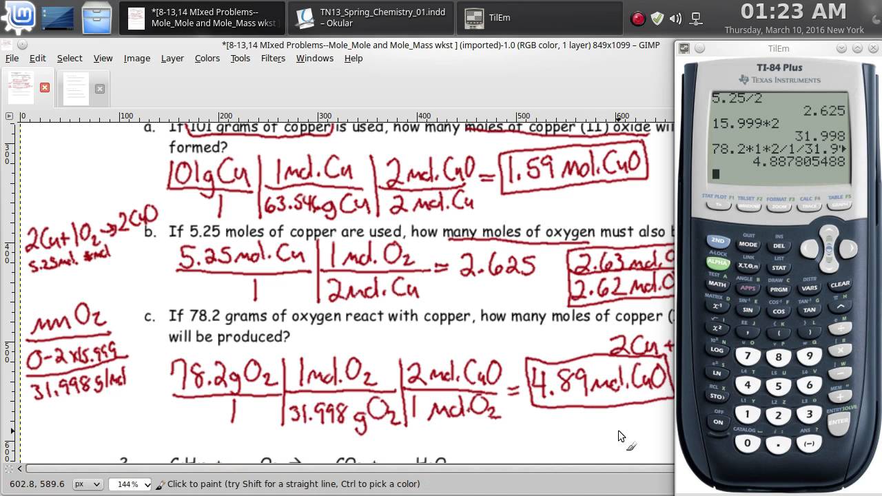 Mixed Stoichiometry Problems Worksheet â Episode 801 â Page 8